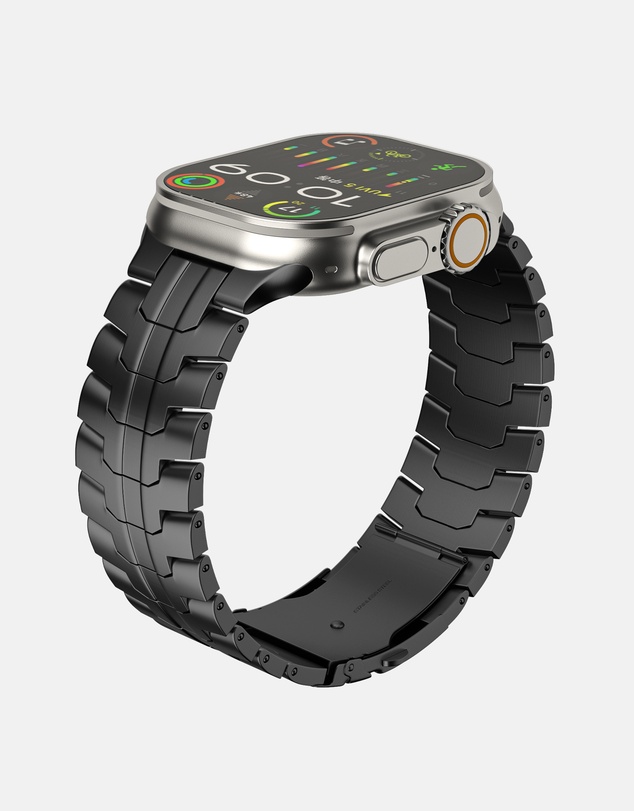 Friendie - Stainless Steel Link Bracelet Band (Ultra Style) - Darwin Ultra - Apple Watch Compatible