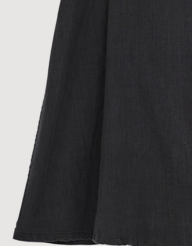 Revibe - Repaired Assembly Label Linen Mini Dress
