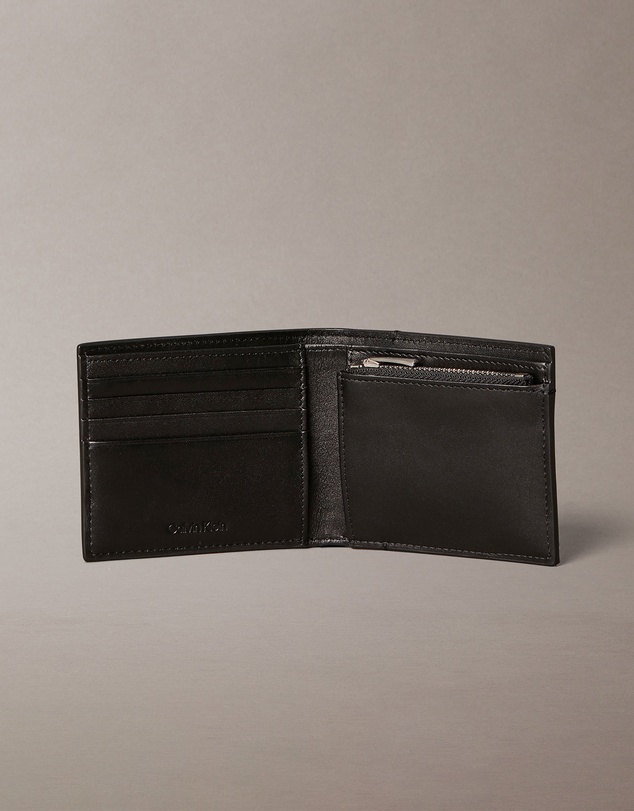 Calvin Klein - Embossed Emblem Billfold With Coin Pouch