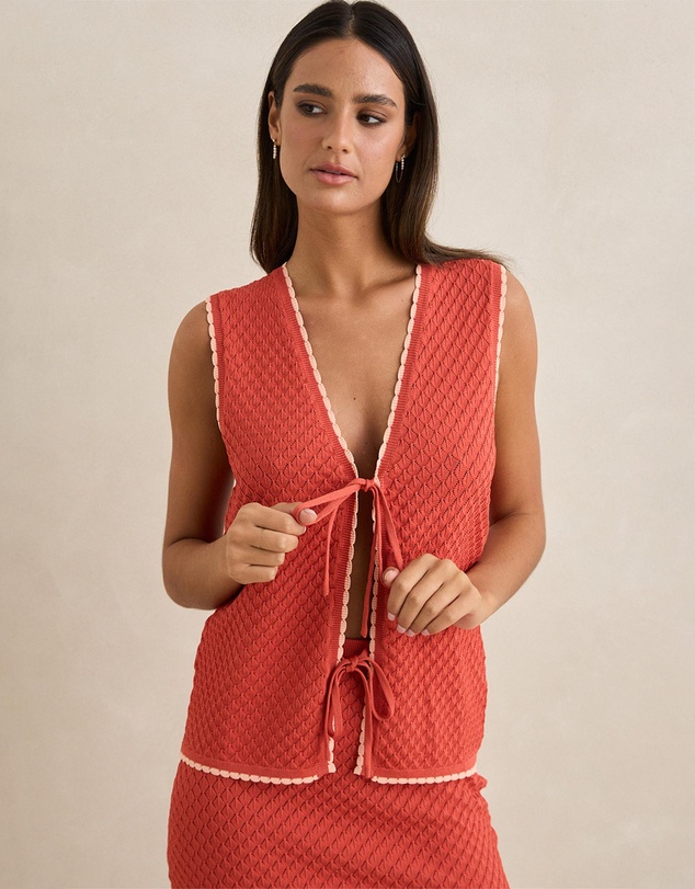 Rhythm - Gigi Longline Knit Vest
