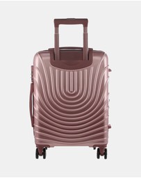 Pierre Cardin - Pierre Cardin Palais Hard Shell Medium and Cabin 2-Piece Set + Luggage Tag
