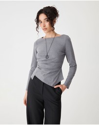 Forcast - Calia Asymmetric Knit Top