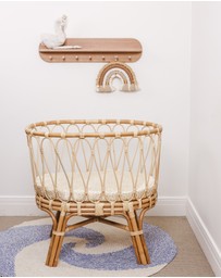 SILK MAGNOLIA - Pure Silk Fitted Bassinet and Cot Sheets