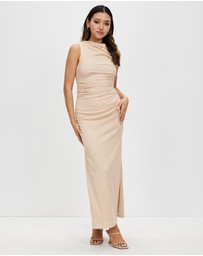Third Form - Electric Tucked Maxi Tank Dress