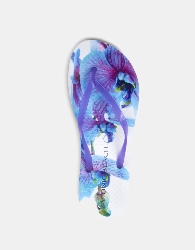 Vionic - Noosa Print Toe Post Sandal - Orchid Purple