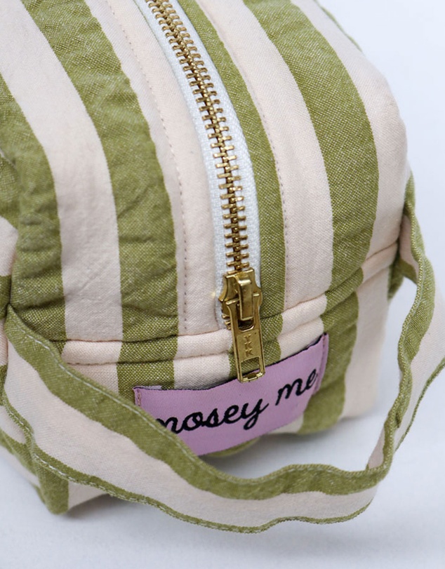 Mosey Me - Seersucker Stripe Dopp Kit