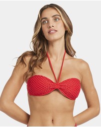 Billabong - Womens Twisted Tides Halter Bandeau Bikini Top