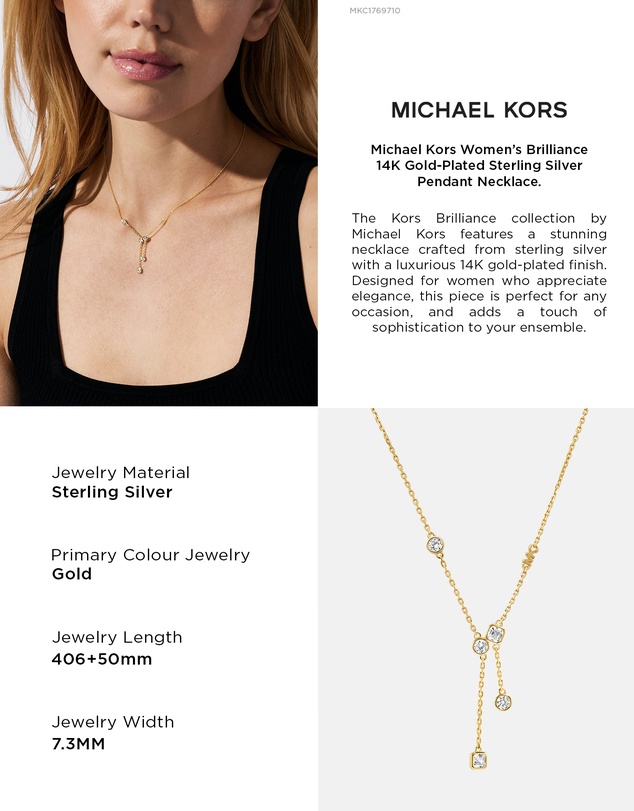 Michael Kors - Brilliance Gold Tone Necklace