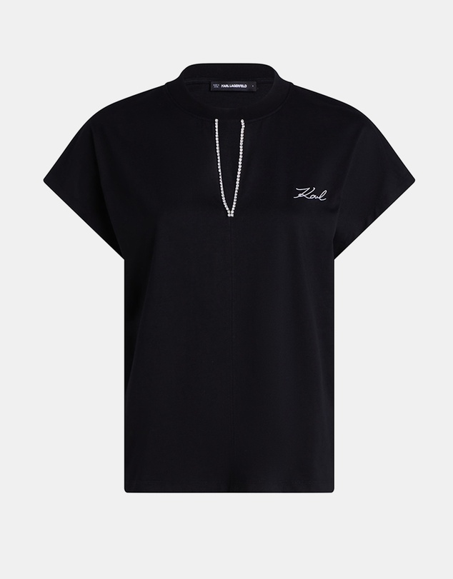 Karl Lagerfeld - Embellished Relaxed T-Shirt