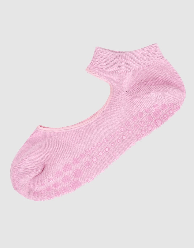 Pussyfoot - 3 Pack Bamboo Pilates Barre Yoga Grip Ankle Socks