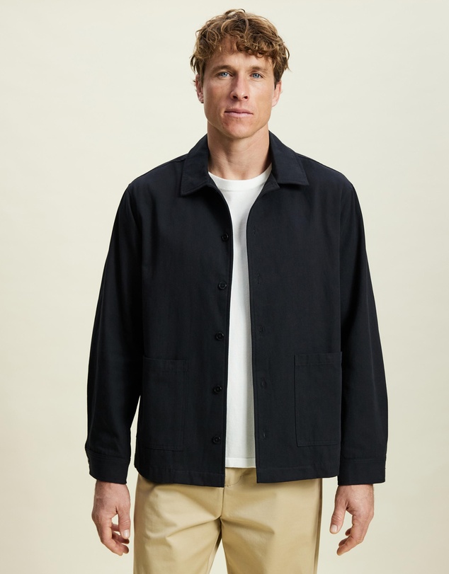 AERE - Cotton Canvas Shacket