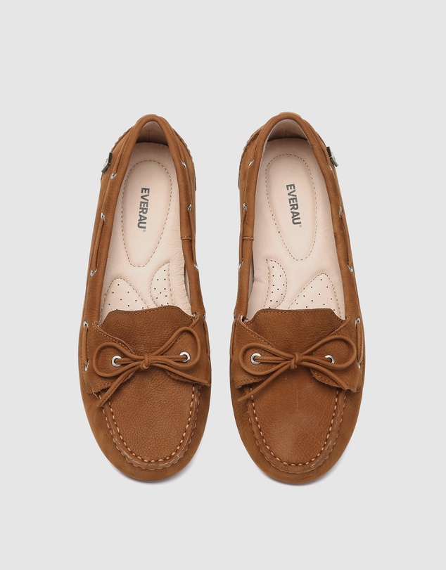 EVERAU - EverAU Ugg Monty Cow Leather Upper Loafer Oxfords Flats