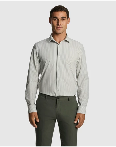 yd. - Adamos Slim Fit Stretch Dress Shirt