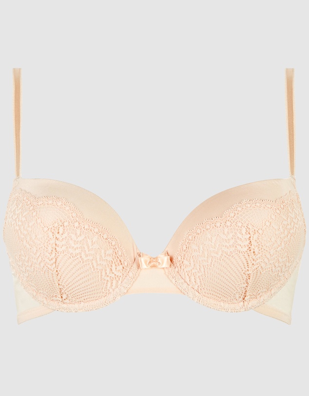 Billet Doux - Fidele Padded Underwired Lace Demi Bra