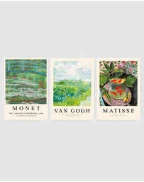 Inka Arthouse - Matisse x Monet x Van Gogh Set of 3 Art Prints