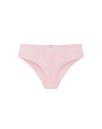City Chic - Plus size Poppy Hi Waist Cheeky Brief - pink icing