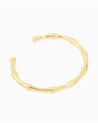 Lovisa - Gold Plated Bamboo Textured Wrist Cuff