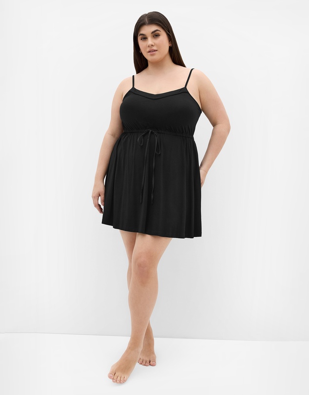 City Chic - Plus size Cara Sleep Chemise - black