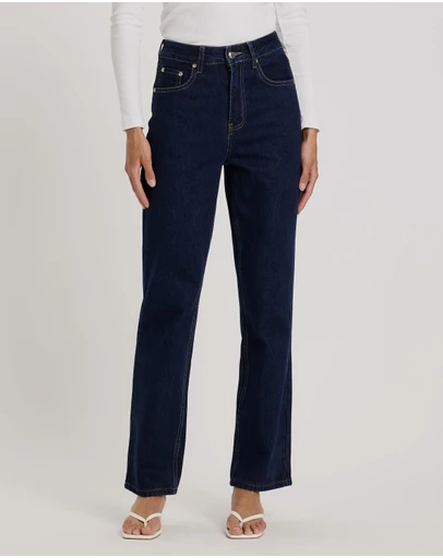 Atmos&Here - Mary Mid Rise Straight Leg Jeans