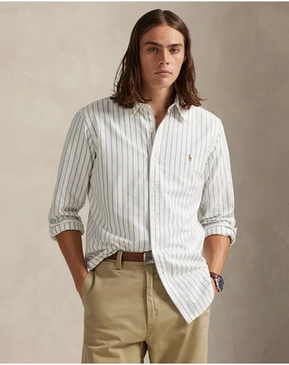 Polo Ralph Lauren - ICONIC EXCLUSIVE - Custom Fit Striped Oxford Shirt