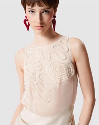 & Other Stories - Embroidered Maxi Dress
