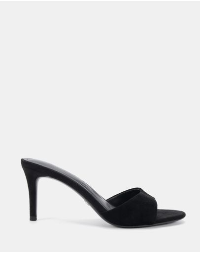 Black Leather Suede