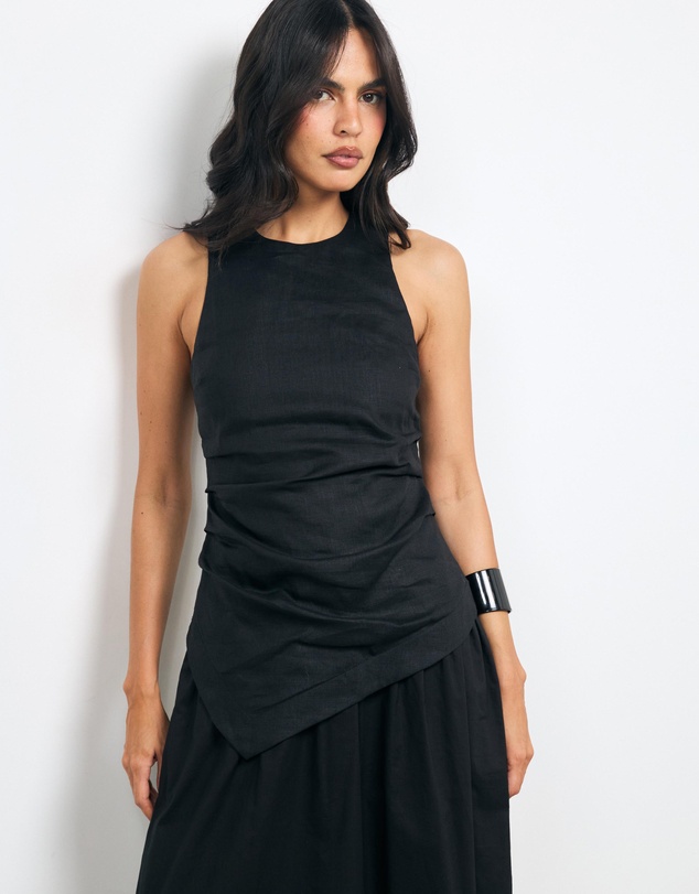 AERE - Frankie Asym Panel Midi Dress