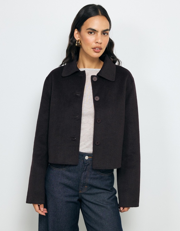 AERE - Lola Double Faced Wool Blend Coat
