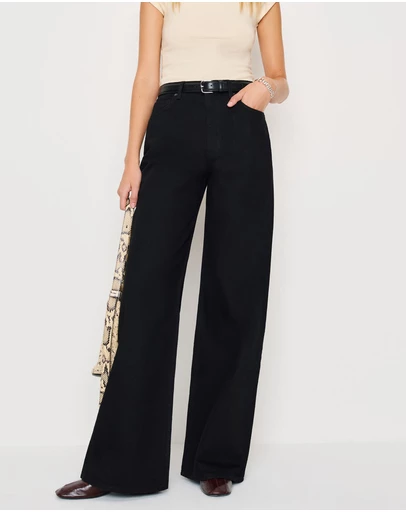 Reformation - Cary High Rise Slouchy Wide Leg Jeans