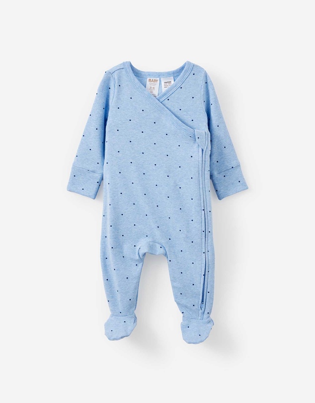 Cotton On Kids - Organic Cross Over Zip Romper