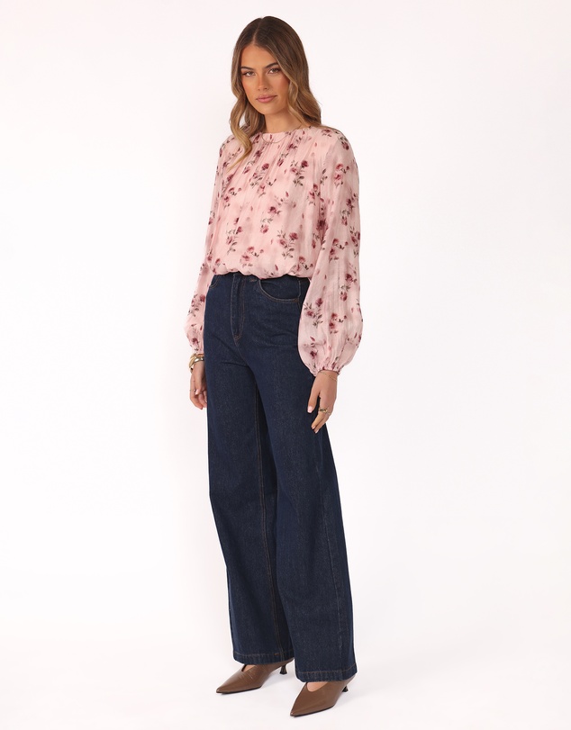 Petal & Pup - Dallas Long Sleeve Top - Pink Rose