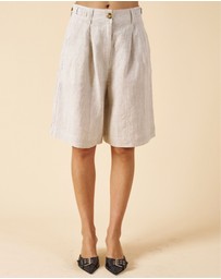 CAMIXA - Bermuda Linen Shorts Jorts