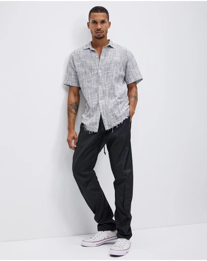 Surrounded By Ghosts - The Acanthite Coated Canvas Drawstring Pants