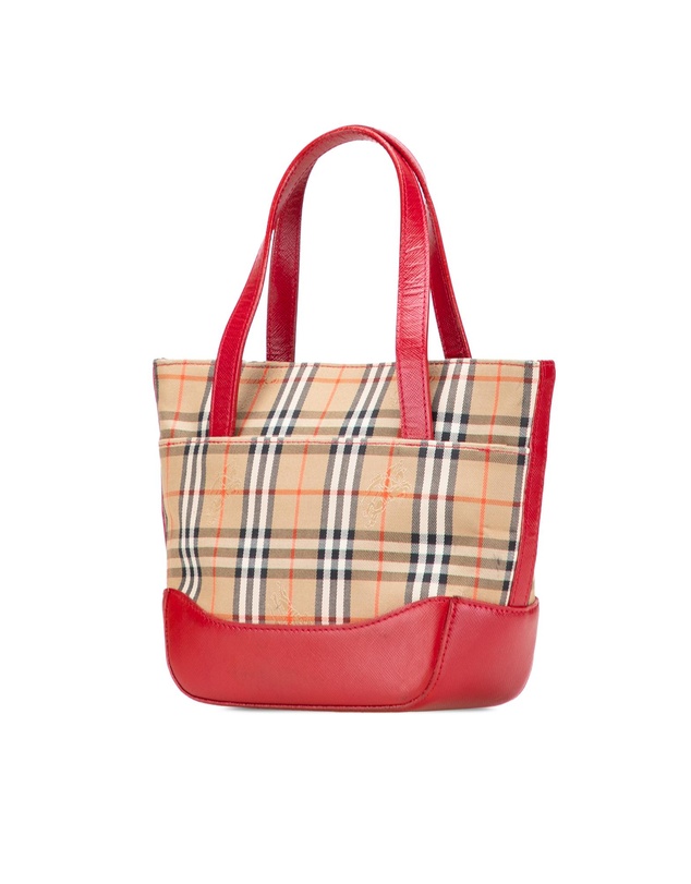 Pre-Loved by Azura Reborn - Pre-Loved Haymarket Check Canvas Handbag