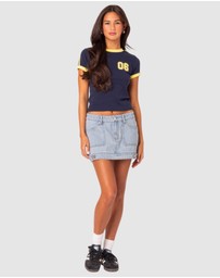 EDIKTED - Foxx denim mini skirt