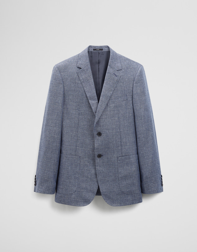 Country Road - Regular Fit Wool Blend Houndstooth Jacket