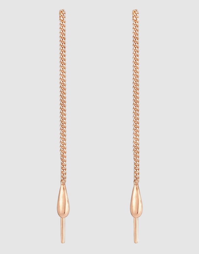Elli Jewelry - Teardrop Earrings in Rose Gold-Plated 925 Silver