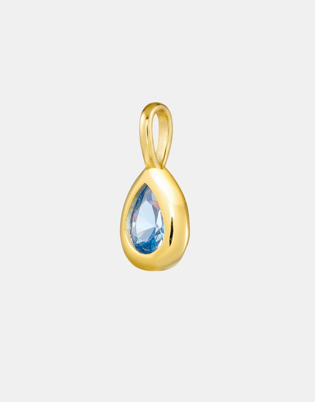 Zoe Olivia - 14K Gold Vermeil March Birthstone Charm