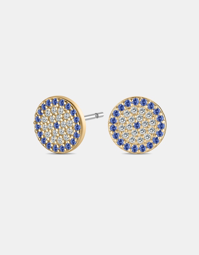 Mestige - Aura Evil Eye Earrings - 18K Gold Plated