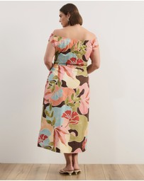 Atmos&Here Curvy - Janie Cotton Sateen Midi Dress