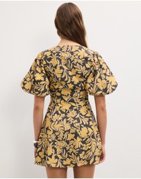 The Fated - Puff Sleeve Mini Dress
