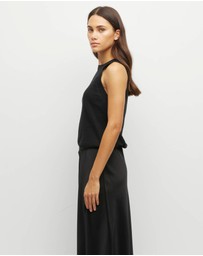 JH Lounge - JHL Luxe Tank (Luxe Cotton Cashmere) Black