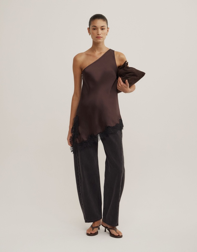 Witchery - One Shoulder Lace Top