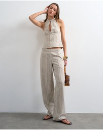 TOPSHOP - Tsflora Low Rise Trousers Wvn