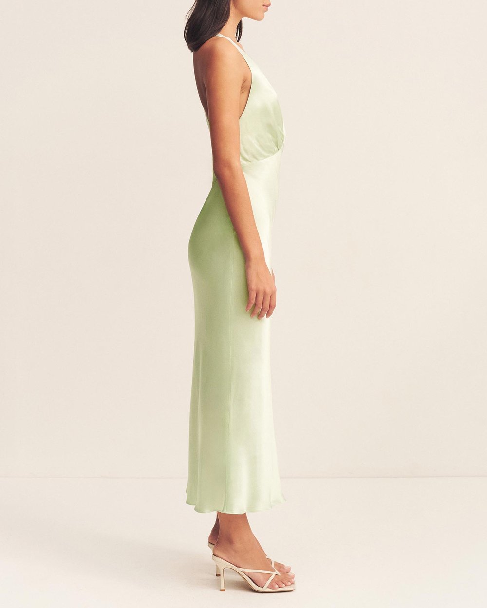 knee length dresses for ladies Shona Joy Oliviera Plunged Cross Back Midi main image 1