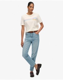 Superdry - Rainbow Stripe Slim Fit Tee