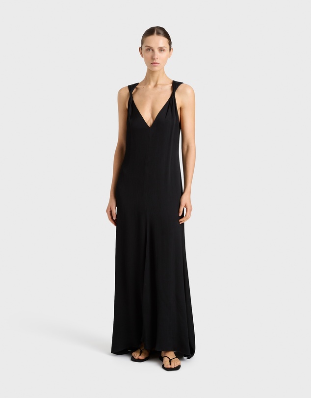 BONDI BORN - Ardea Twist Shoulder Maxi Dress