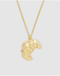 Wanderlust + Co - Croissant Gold Necklace