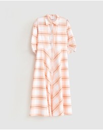 Binny - Rising Trot Maxi Shirt Dress