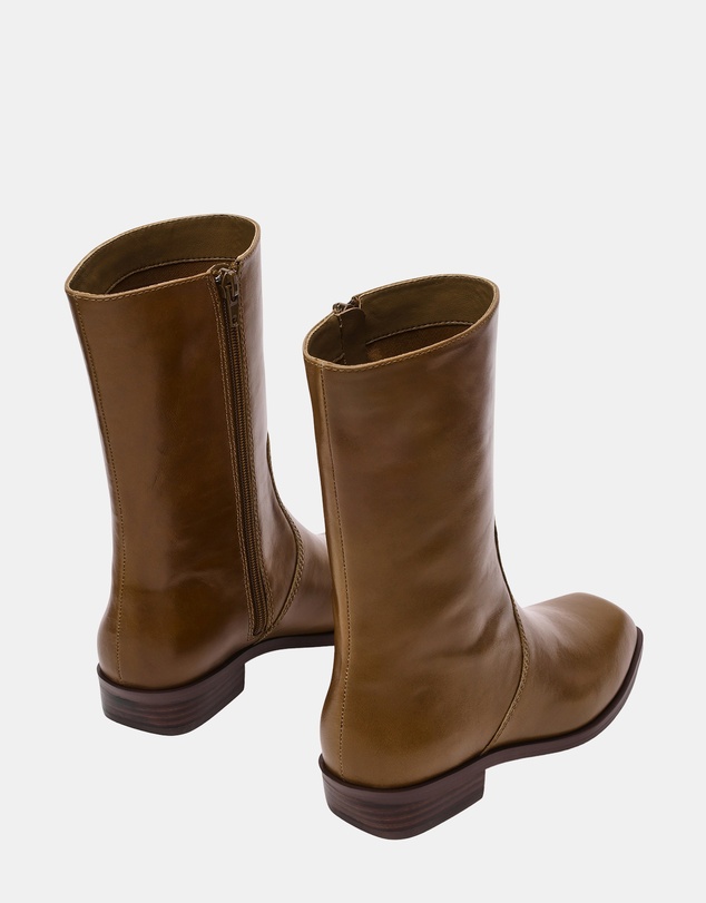Steve Madden - Bretton Olive Leather Boots